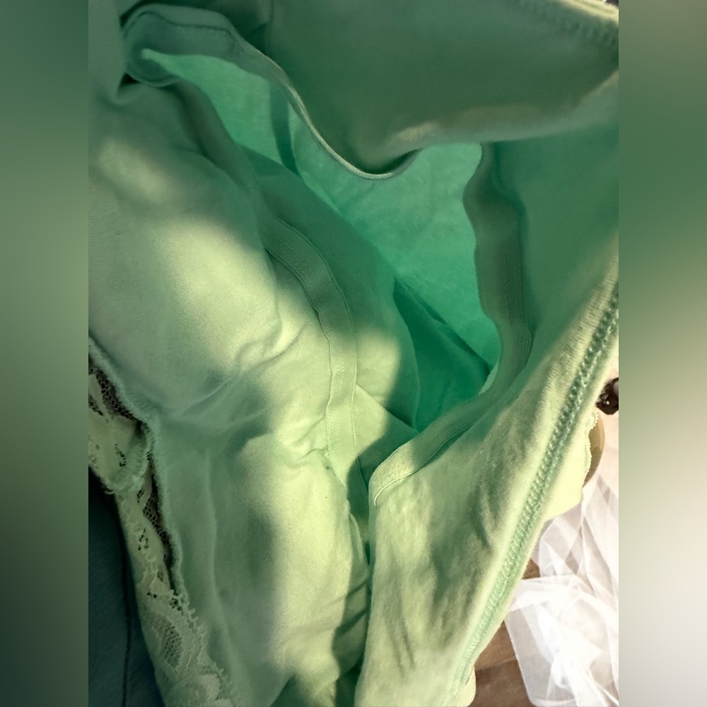 No Boundaries Mint Lace Trim Camisole Tank Top Size L (11–13) - Picture 4 of 4